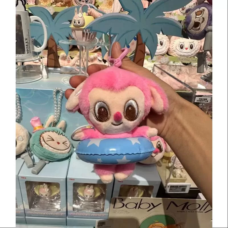 Anillo de natación de fiesta de monstruos Labubu Serie de peluche PATO