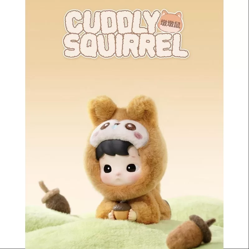 Ardilla de peluche de vinilo de la serie Hacipupu Snuggle With You