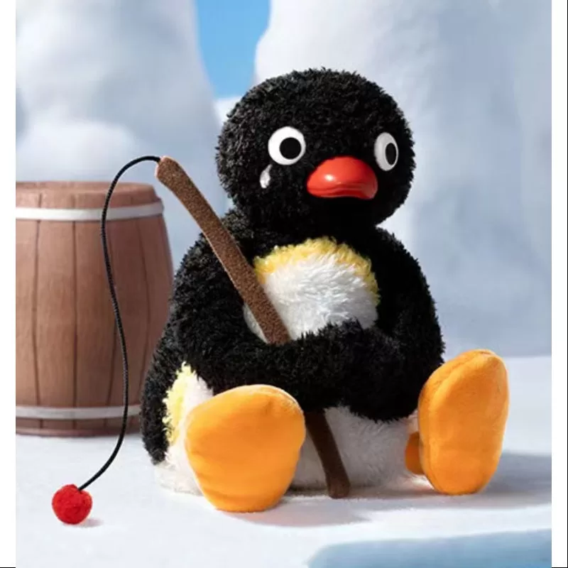 Bebé MOLLY Pingu Serie Feliz Pesca Colgante de Peluche de Vinilo ¿Dónde está mi Pez?