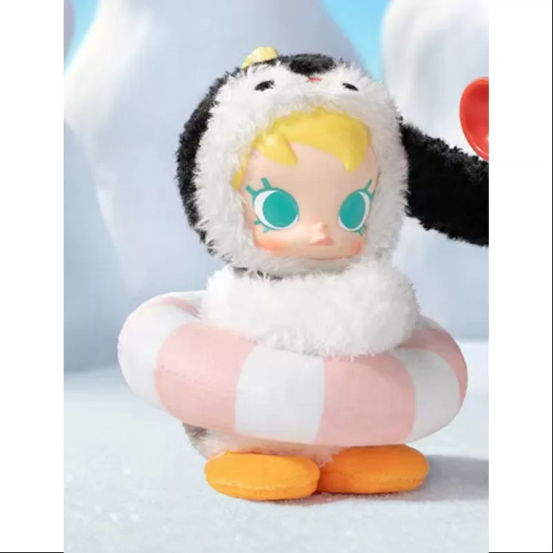 Bebé MOLLY Pingu Serie Feliz Pesca Vinilo Peluche Colgante No Quiero Ir a Casa