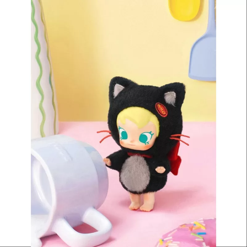 Bebé Molly Pocket Friends, peluche de vinilo con colgante secreto «No te metas conmigo» (1/72)