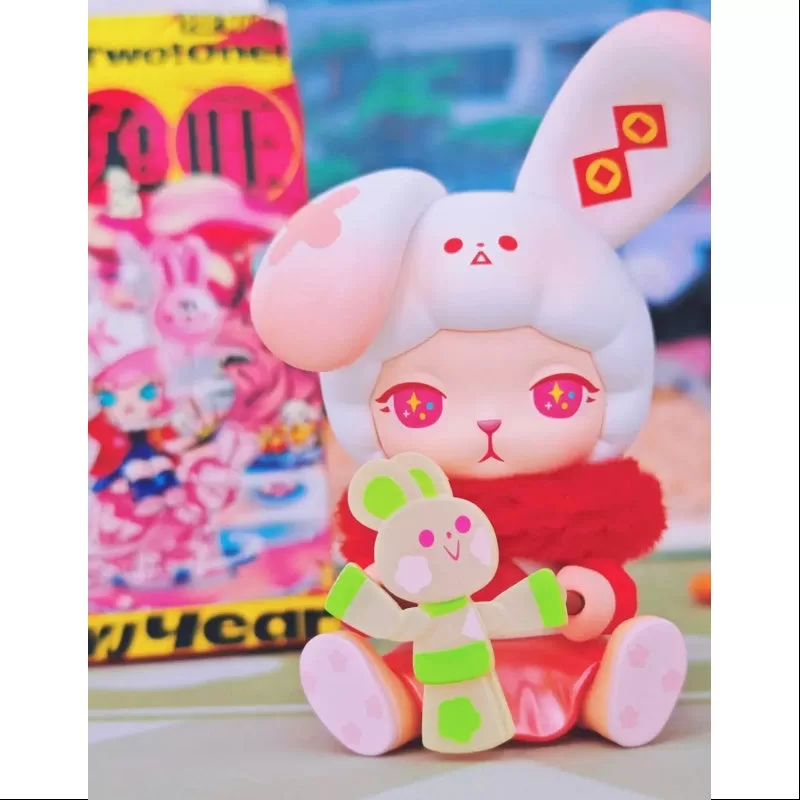Bunny Pop Mart ¡Tres! ¡Dos! ¡Uno! Serie del Año Nuevo Chino: Doble felicidad