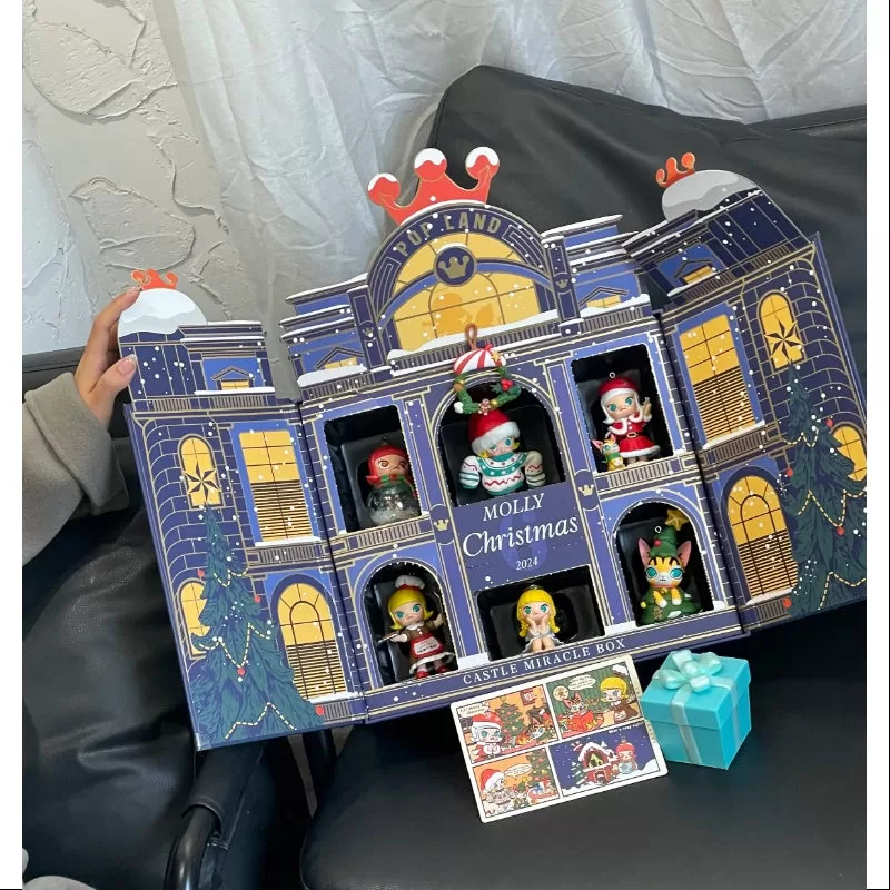 Caja Milagrosa Navideña de MOLLY Castle, Conjunto Completo Abierto