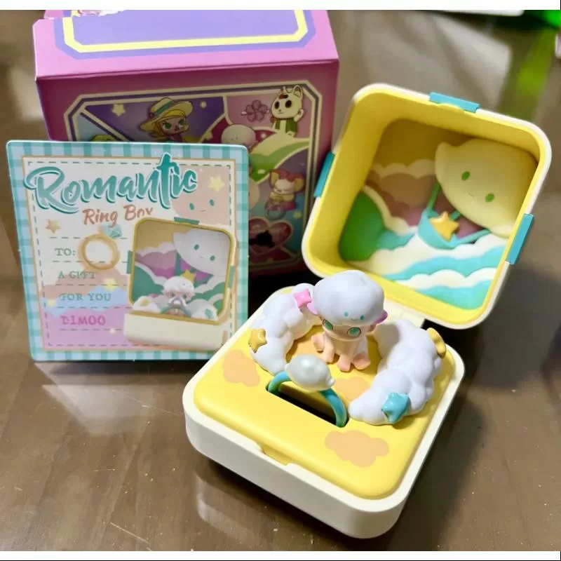 Caja de anillos romántica DIMOO Pop Mart Serie 1 DIMOO