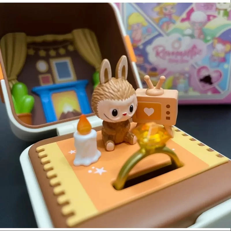 Caja de anillos romántica Labubu Pop Mart Serie 1 Labubu