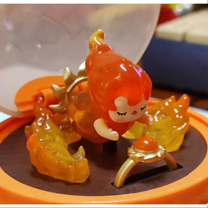 Caja de anillos romántica PUCKY Pop Mart Serie 3 Corazón ardiente Pucky