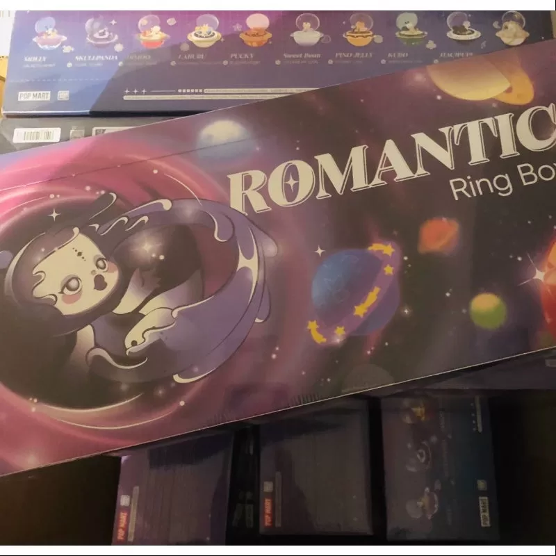 Caja de anillos romántica Pop Mart Serie 3, conjunto completo, nueva con plástico
