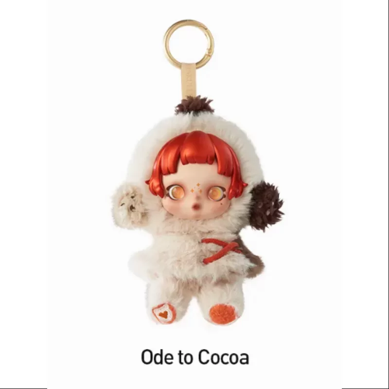 Colgante de peluche de la serie Sinfonía invernal de Skullpanda: Oda al cacao