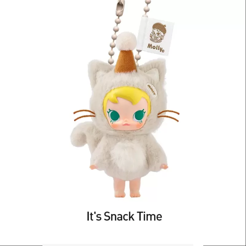 Colgante de peluche de vinilo Baby Molly Pocket Friends Series Es hora de la merienda