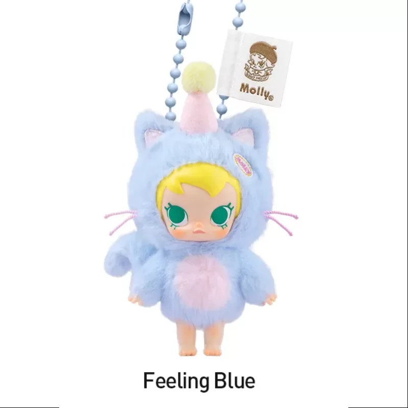 Colgante de peluche de vinilo Baby Molly Pocket Friends Series Feeling Blue