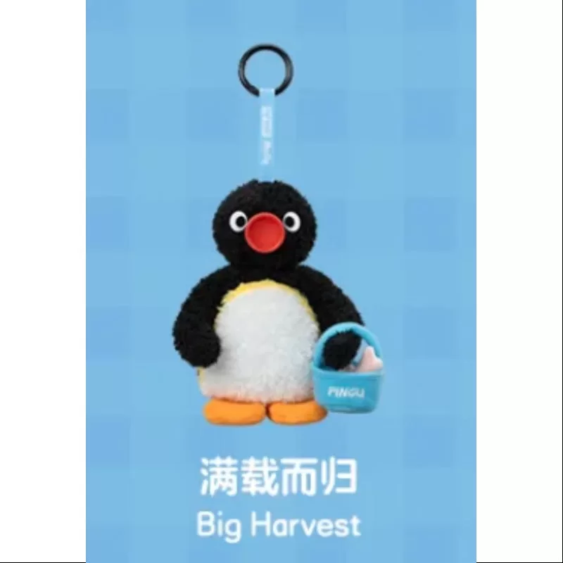 Colgante de peluche de vinilo de la serie «Baby MOLLY Pingu Happy Fishing», gran cosecha