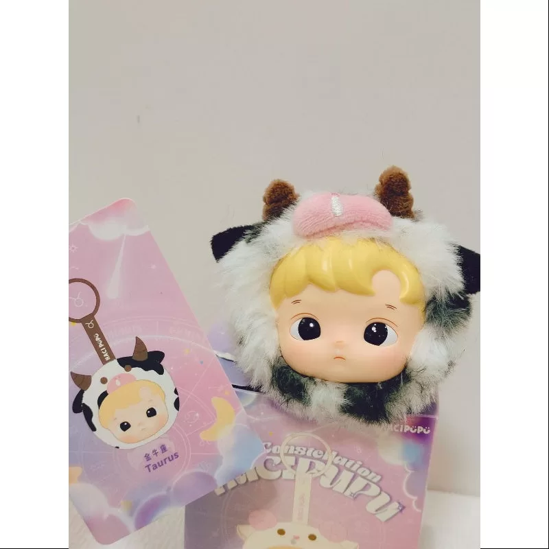 Colgante de peluche de vinilo de la serie Constelación de Hacipupu Tauro Colgante de peluche de vinilo de la serie Constelación de Hacipupu Tauro