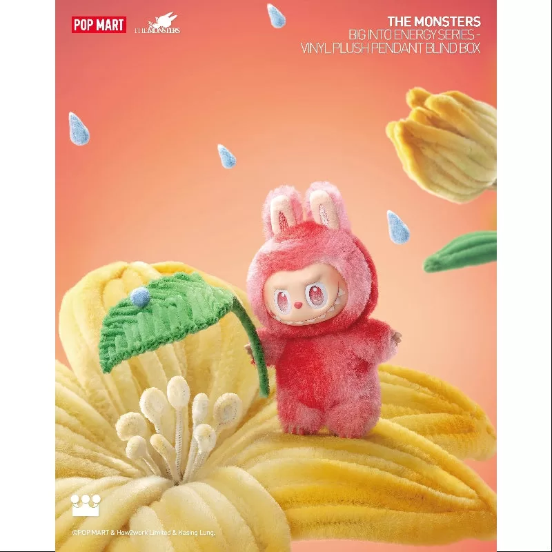 Colgante de peluche de vinilo de la serie Labubu The Monsters Big into Energy