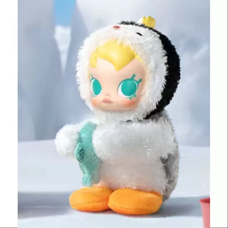 Colgante de peluche de vinilo de la serie de pesca feliz de Baby MOLLY Pingu, «Ven conmigo»