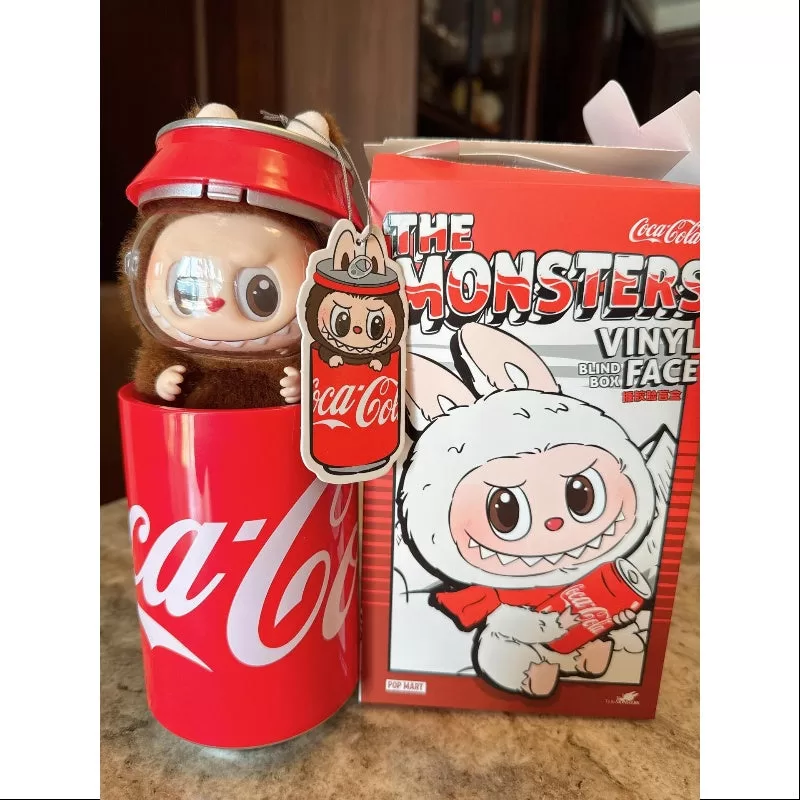 Colgante de vinilo con cara de Labubu The Monsters, Coca Cola, Invitado misterioso secreto (1/72)