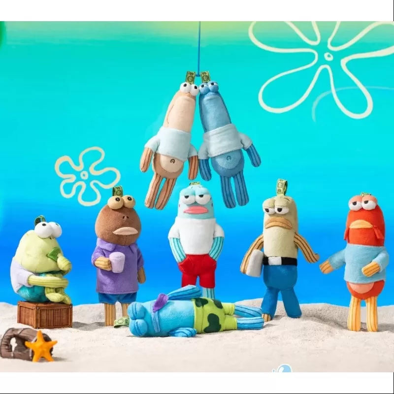 Conjunto completo de peluche caprichoso de Bikini Bottom Buddies, nuevo con plástico