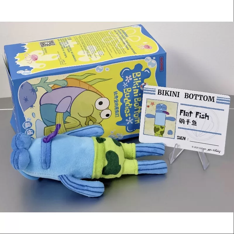 Conjunto completo de peluches caprichosos Bikini Bottom Buddies abierto