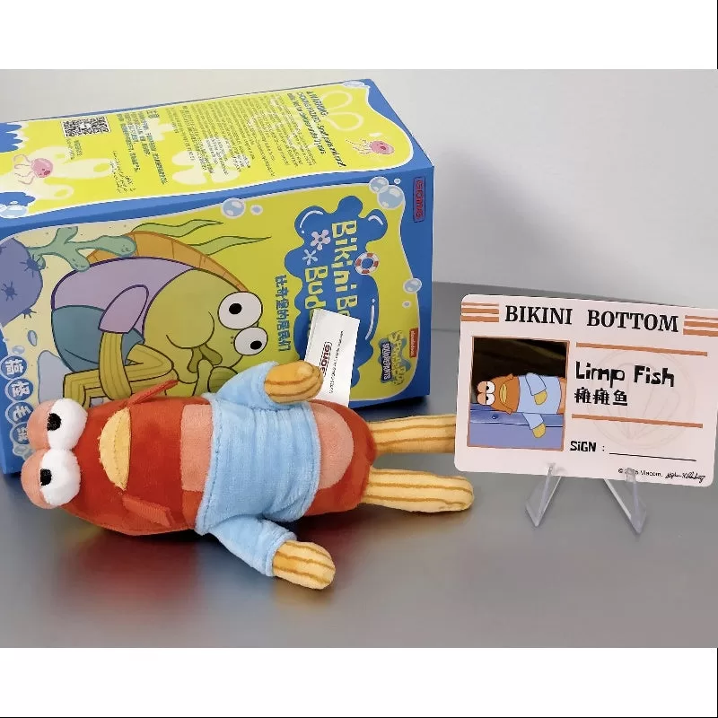 Conjunto completo de peluches caprichosos Bikini Bottom Buddies abierto Conjunto completo de peluches caprichosos Bikini Bottom Buddies abierto