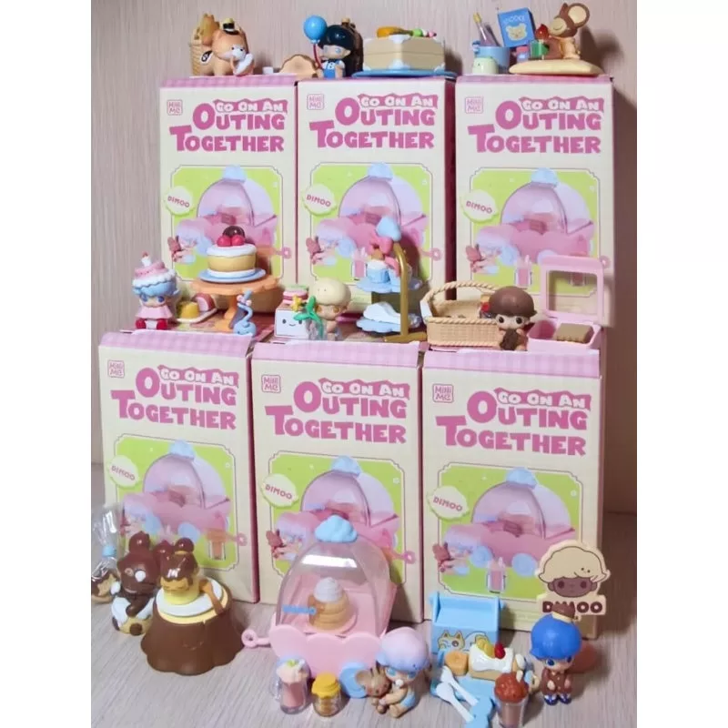 DIMOO Outing Together Series Conjunto completo abierto