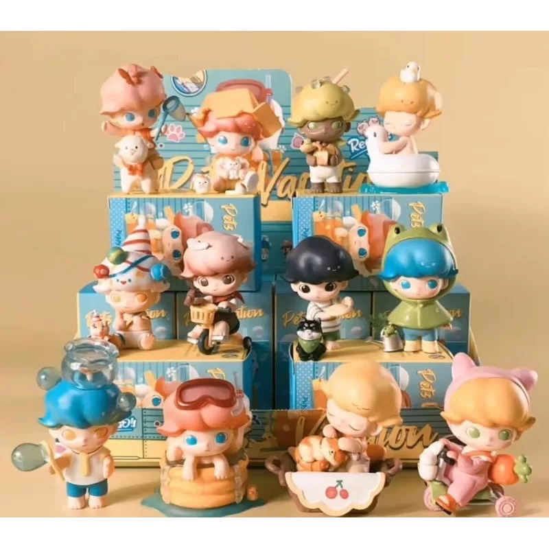 DIMOO Pets Vacation Series Set completo abierto