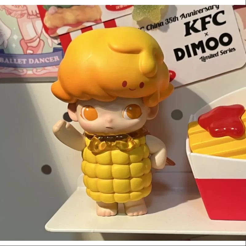 DIMOO Pop Mart DIMOO KFC China 35.º aniversario Serie BUCKET Maíz dulce