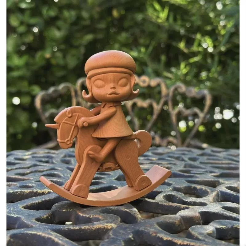 Estatuas de aniversario de MOLLY Serie retro clásica 1 MOLLY u0026 Unicornio (versión de madera)