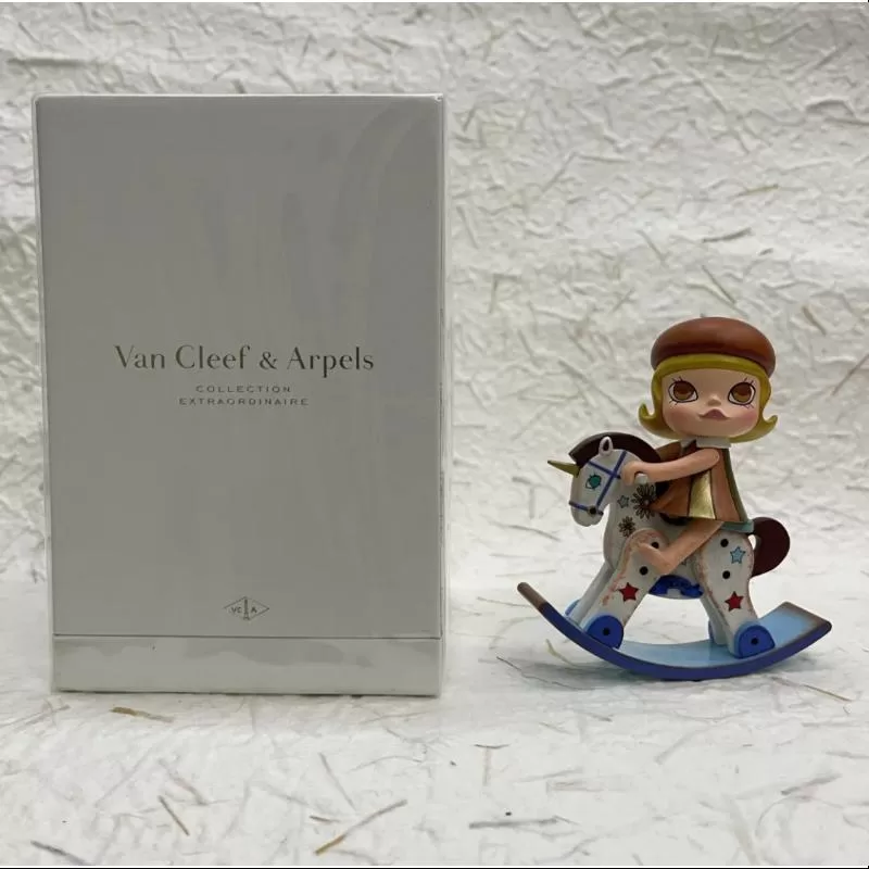 Estatuas de aniversario de MOLLY Serie retro clásica 1 MOLLY u0026 Unicornio (versión de madera)