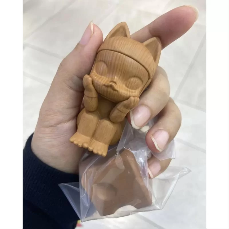 Estatuas de aniversario de MOLLY Serie retro clásica 1 Te adoro (versión de madera)