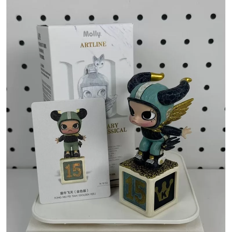 Estatuas de aniversario de MOLLY Serie retro clásica 2 Tong Niu Fei Tian (versión dorada)