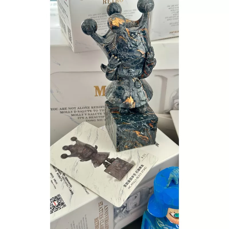 Estatuas de aniversario de MOLLY, clásicas, retro, serie 2, Secret MC MOLLY (piedra negra)