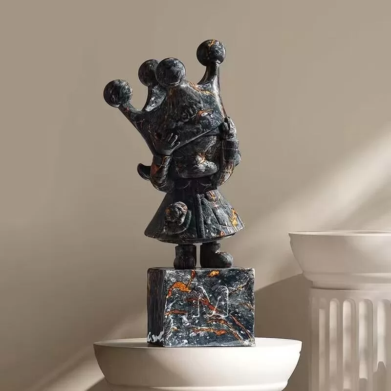 Estatuas de aniversario de MOLLY, clásicas, retro, serie 2, Secret MC MOLLY (piedra negra)