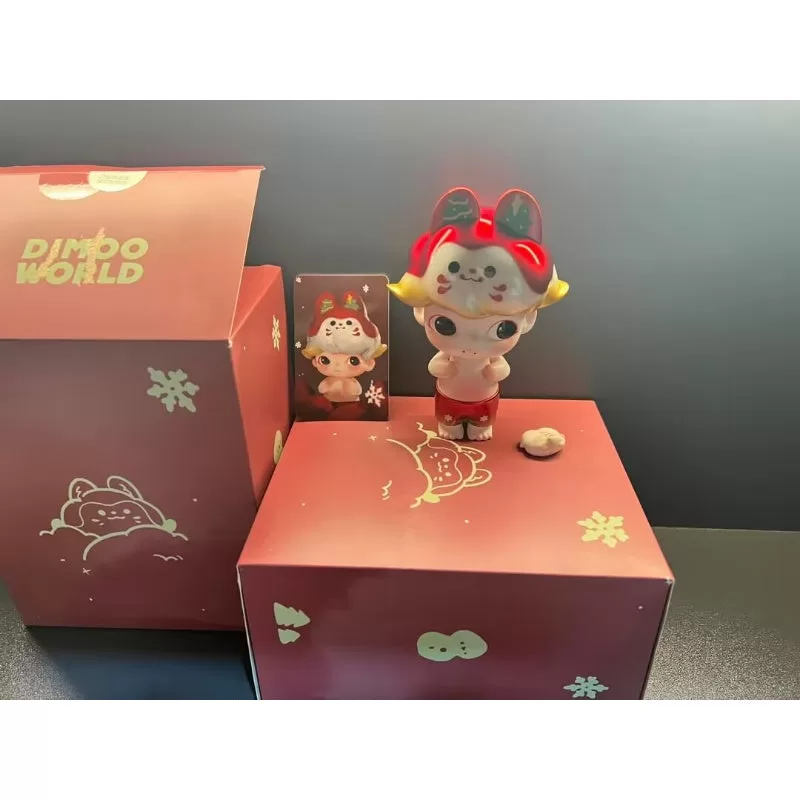 Figura DIMOO Inuhariko con disfraz de Santa Claus, versión limitada