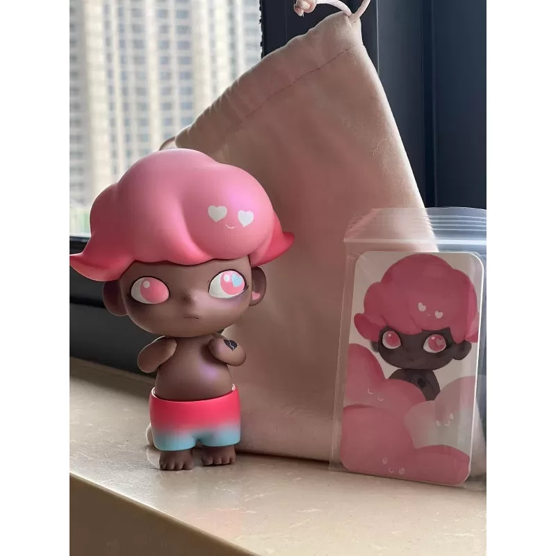 Figura DIMOO de San Valentín, versión negra, edición limitada