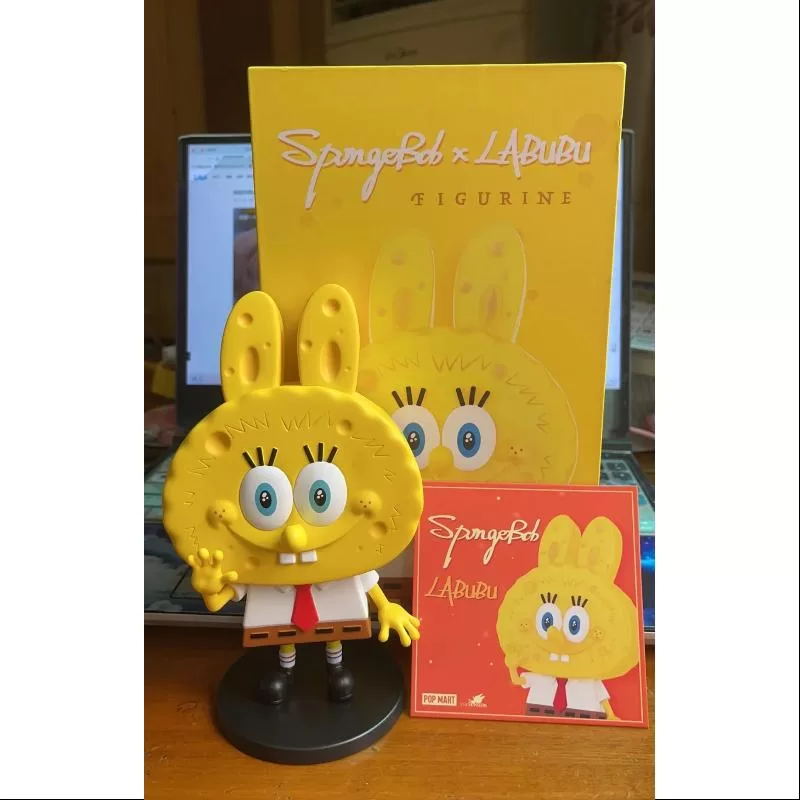 Figura de Bob Esponja Labubu The Monsters LIMITADA