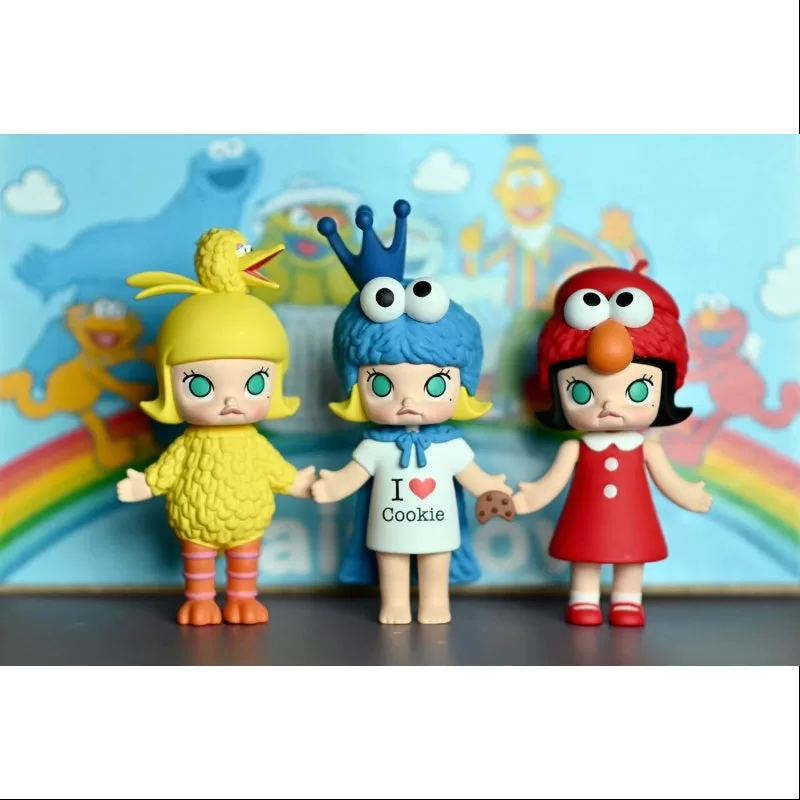 Figura de MOLLY Elmo, Monstruo Comegalletas y Pájaro Grande (3 piezas) Edición limitada 2020