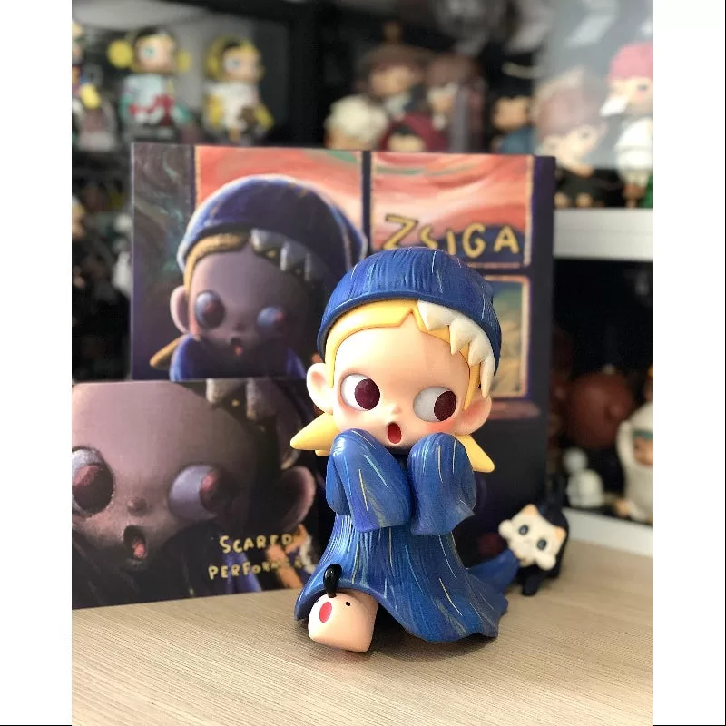 Figura de Zsiga Scared Performer, juguete artístico, edición limitada de 2024
