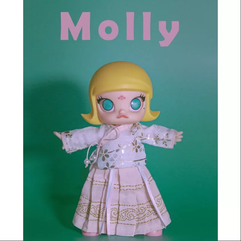 Figura de acción BJD MOLLY con falda rosa estilo chino (2020)