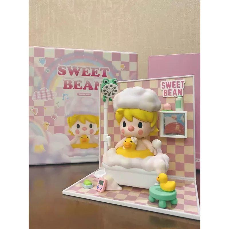 Figura de baño de burbujas con frijoles dulces Figura de baño de burbujas con frijoles dulces