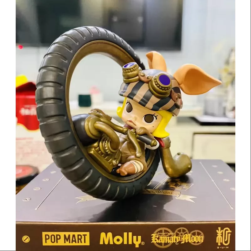 Figura de bicicleta cerdito estilo steampunk de MOLLY, edición limitada de 2022