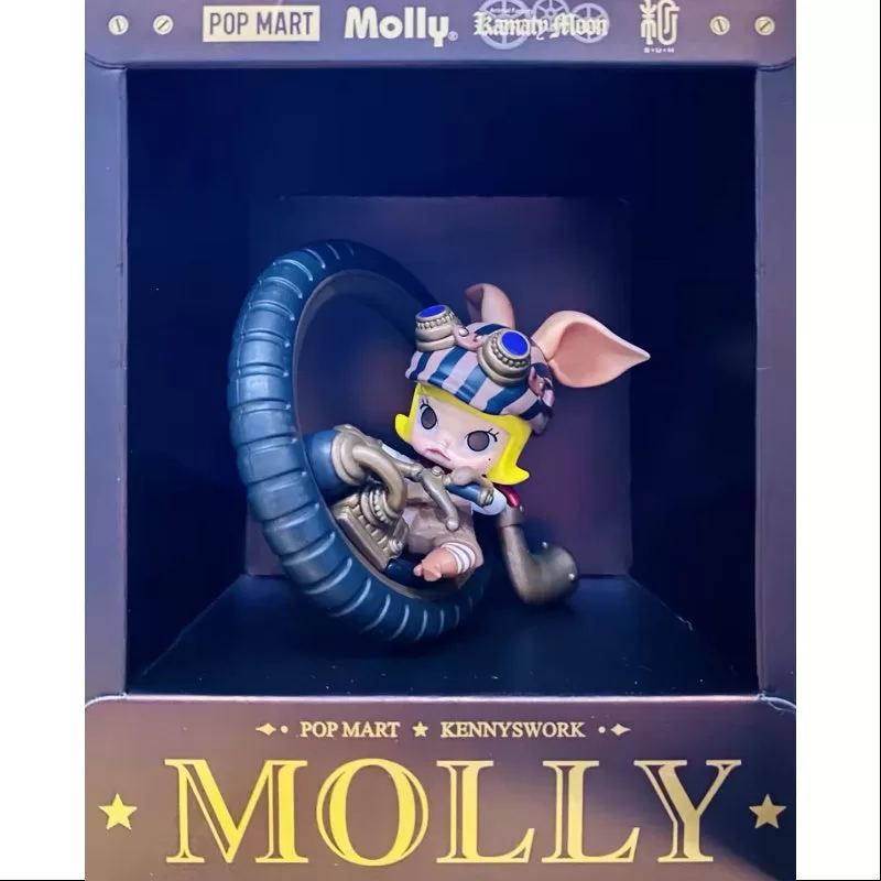 Figura de bicicleta cerdito estilo steampunk de MOLLY, edición limitada de 2022 Figura de bicicleta cerdito estilo steampunk de MOLLY, edición limitada de 2022