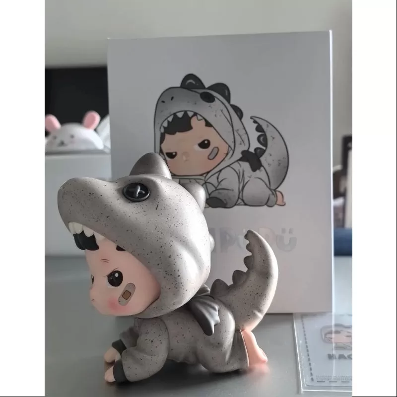 Figura de dinosaurio pijama Hacipupu, juguete artístico, edición limitada 2024