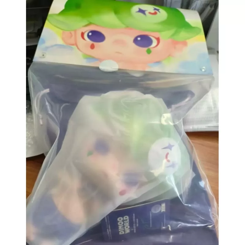 Figura de edición limitada del payaso verde del parque de atracciones DIMOO