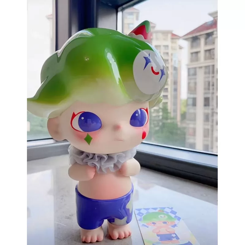 Figura de edición limitada del payaso verde del parque de atracciones DIMOO Figura de edición limitada del payaso verde del parque de atracciones DIMOO