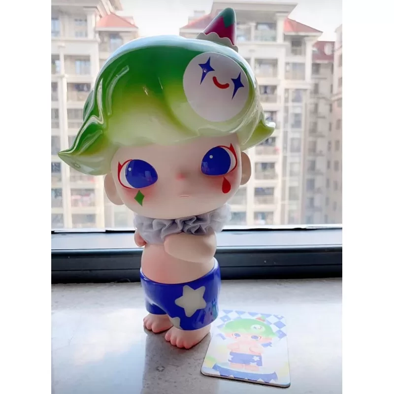 Figura de edición limitada del payaso verde del parque de atracciones DIMOO Figura de edición limitada del payaso verde del parque de atracciones DIMOO