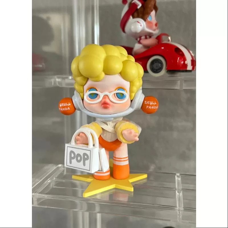 Figura de juguete artístico de Skullpanda Shopaholic Edición limitada