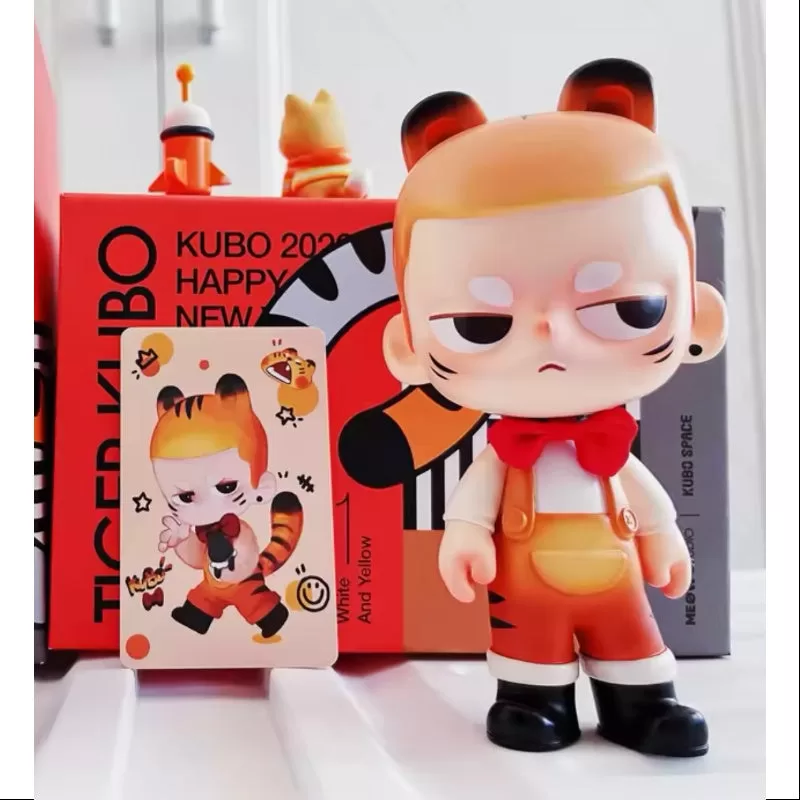 Figura de juguete de arte amarillo KUBO Tiger Brother, edición limitada de 2022