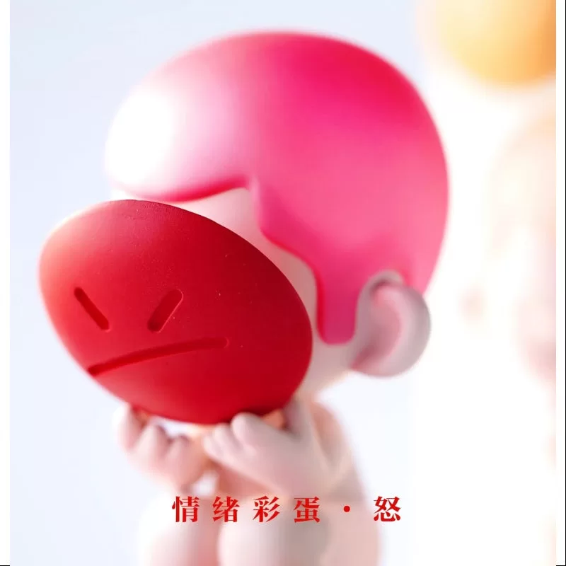 Figura de juguete de arte de paintball emocional KUBO 2023, edición limitada, color rojo