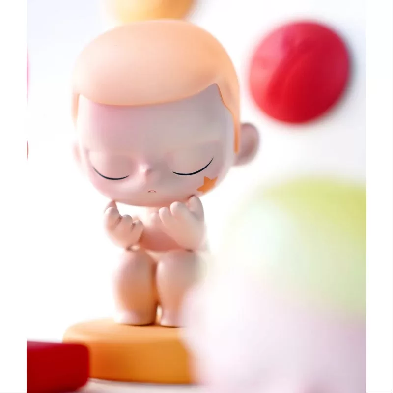 Figura de juguete de arte de paintball emocional KUBO, edición limitada 2023, color naranja Figura de juguete de arte de paintball emocional KUBO, edición limitada 2023, color naranja