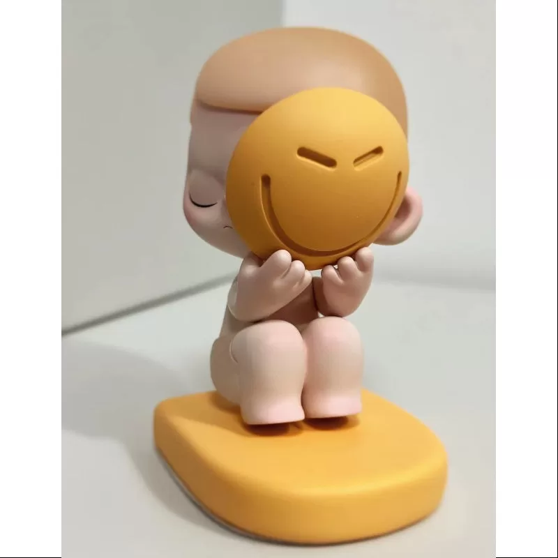 Figura de juguete de arte de paintball emocional KUBO, edición limitada 2023, color naranja