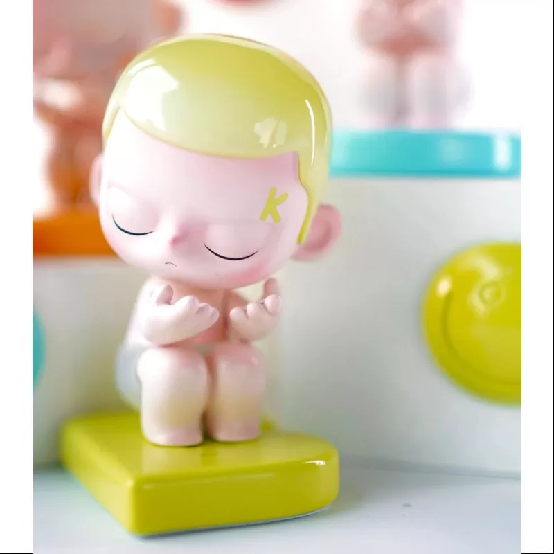 Figura de juguete de paintball emocional KUBO, edición limitada 2023, verde